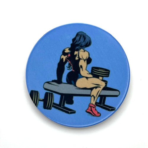 The Wonder Woman Barbell End Caps barbellEndCaps